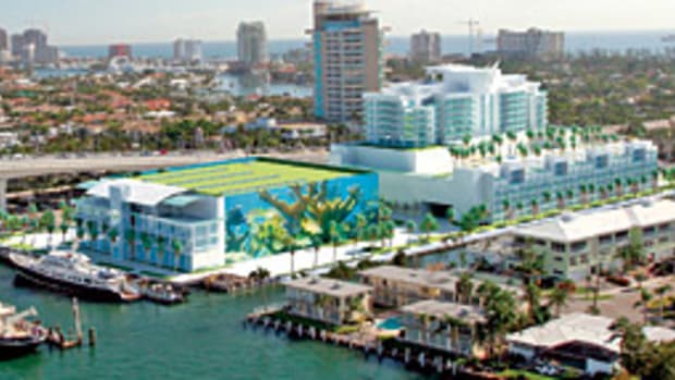 The waterfront marina development named The Sails will be a prominent structure on the Fort Lauderdale skyline.