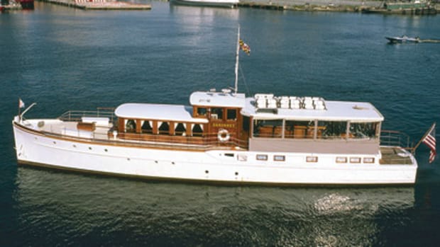 Sakonnet, a 75-footer built by Chance Marine Construction in Annapolis, was Wilson's dream boat. In her time with Wilson, she served as recording studio, treasure-hunting vessel and gourmet dinner cruise vessel.