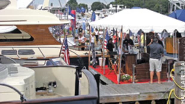 Sunny weather the first three days brought out the crowds at the Norwalk Boat Show & Waterfront Festival. Attendance dropped on the rainy final day of the show.