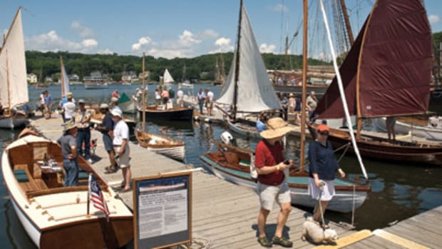 Attendance was brisk on the docks and on the grounds of Mystic Seaport.
