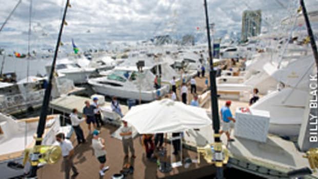 Despite ideal weather, attendance was down at the Fort Laudeerdale Internatinal Boat Show, and it was no secret as to the primary cause.