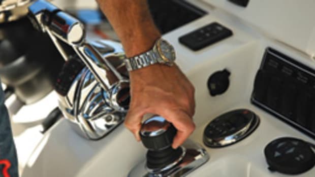 Mercury Marine's Joystick Piloting for outboards is a helm control system.
