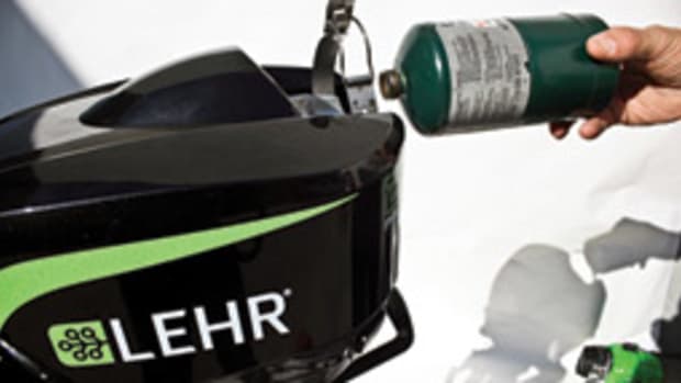 California-based Lehr has introduced 2.5- and 5-hp outboards powered by propane.