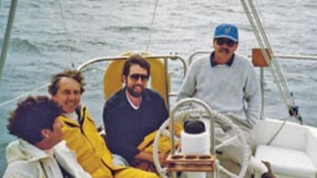 Ed Sherman (right) is one of those people who likes both power and sail, and he has cruised extensively.