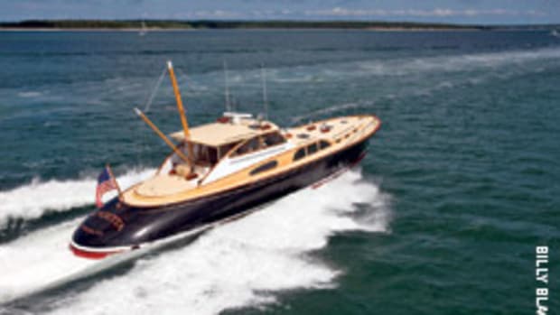 Billy Joel's 57-foot commuter yacht Vendttta was one of the yachts recently serviced by New England Bow Thruster.