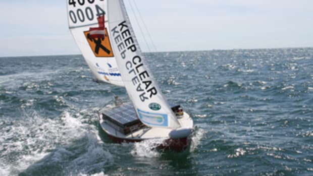 Based on a Norwegian keelboat design, the self-sailing Roboat won the World Robotic Sailing Championship four times.
