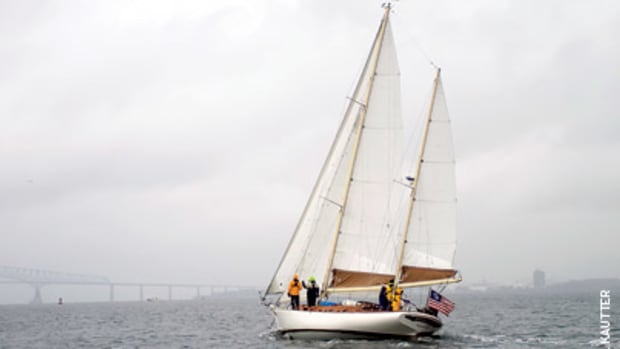 White Hawk, a 44-foot Cherubini ketch, tacked its way to victory in this year's Constellation Cup.