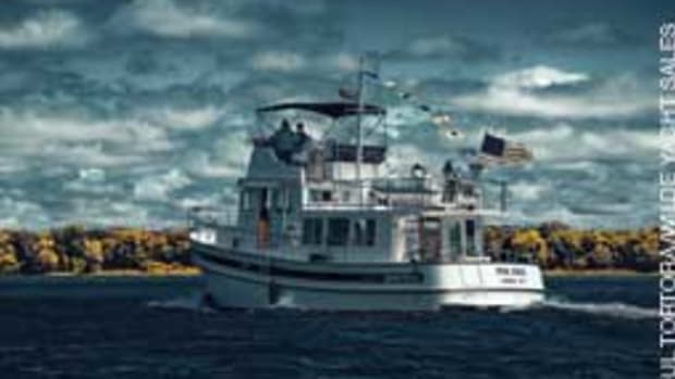 Brand, dependability, liveability and seaworthiness are among the characteristics our panel of owners value in a trawler (Nordic Tug 42 shown.)