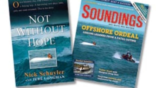 The majority of Schuyler's book focuses on the deaths of his friends. Soundings covered the capsize and then the findings of the investigation in the May (above) and June 2009 issues.