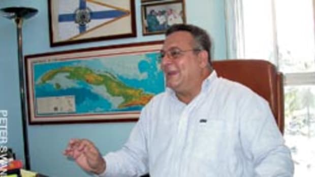 Jose Miguel Diaz Escrich, commodore of Havana's Hemingway Yacht Club, says Cuba is preparing for American cruisers in anticipation of a change in U.S. policy.