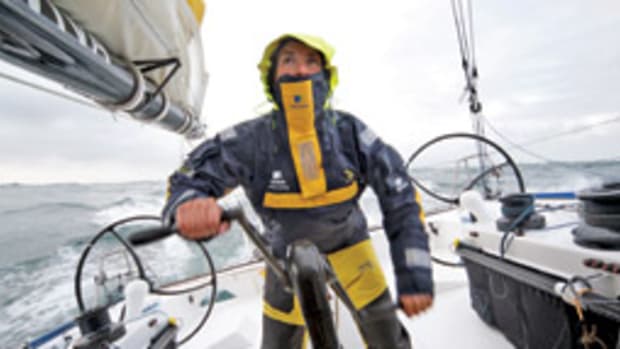 Dee Caffari says she looked to the competition in the Vendee Globe to push her in her goal to become the first woman to sail around the world in both directions.