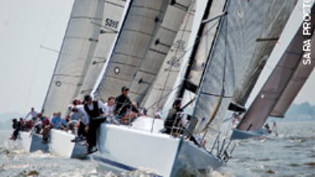 Ramrod consistently led the fleet at the first Chesapeake Farr 40.