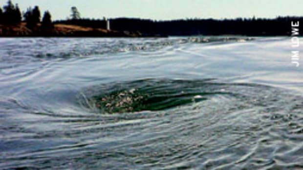 The Coast Guard hopes to harness the powerful whirlpool using a tidal generator.