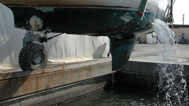 Photo of boat with leak