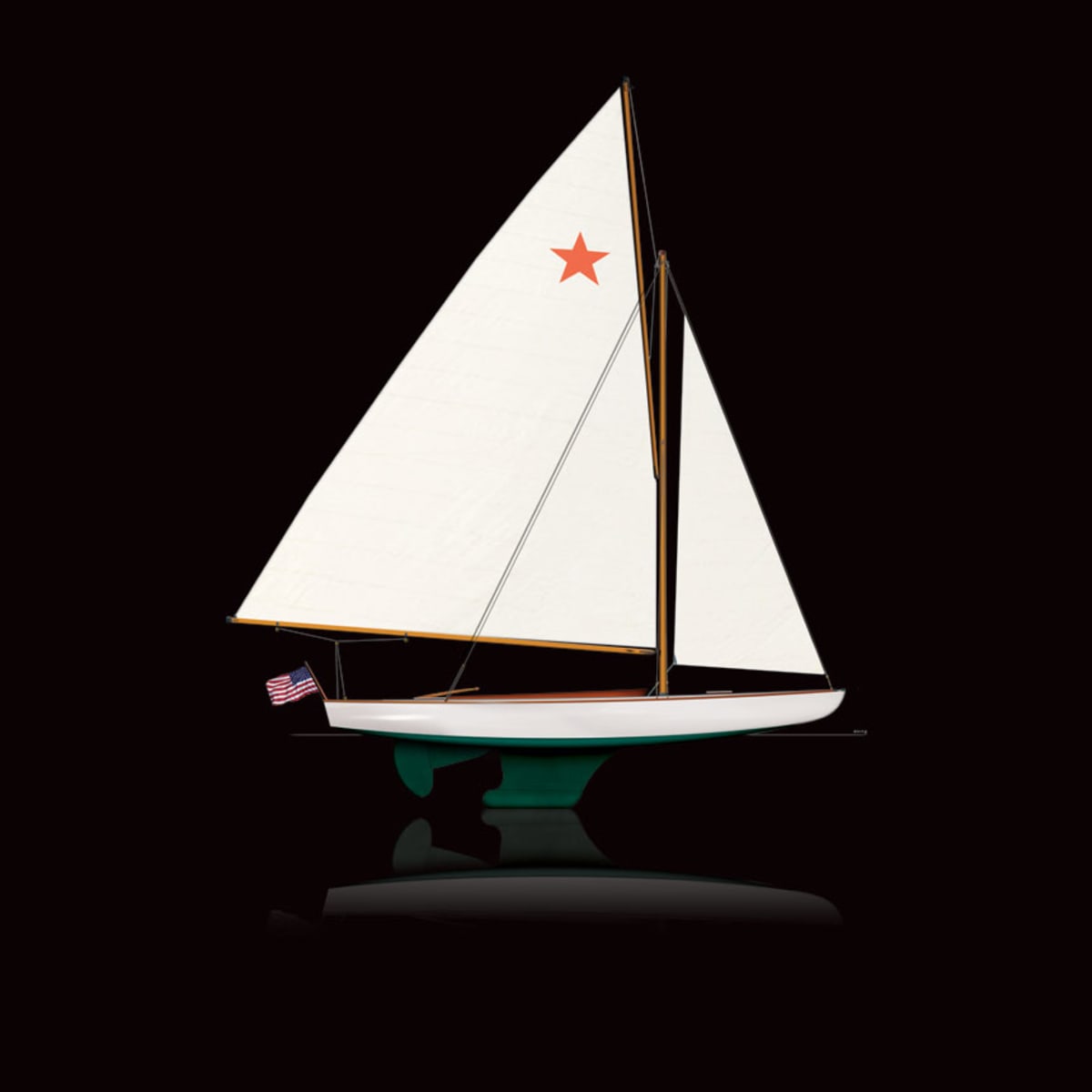 New York Long Island Sound Star Boats racing sailboats ~ 1970s postcard sku207 