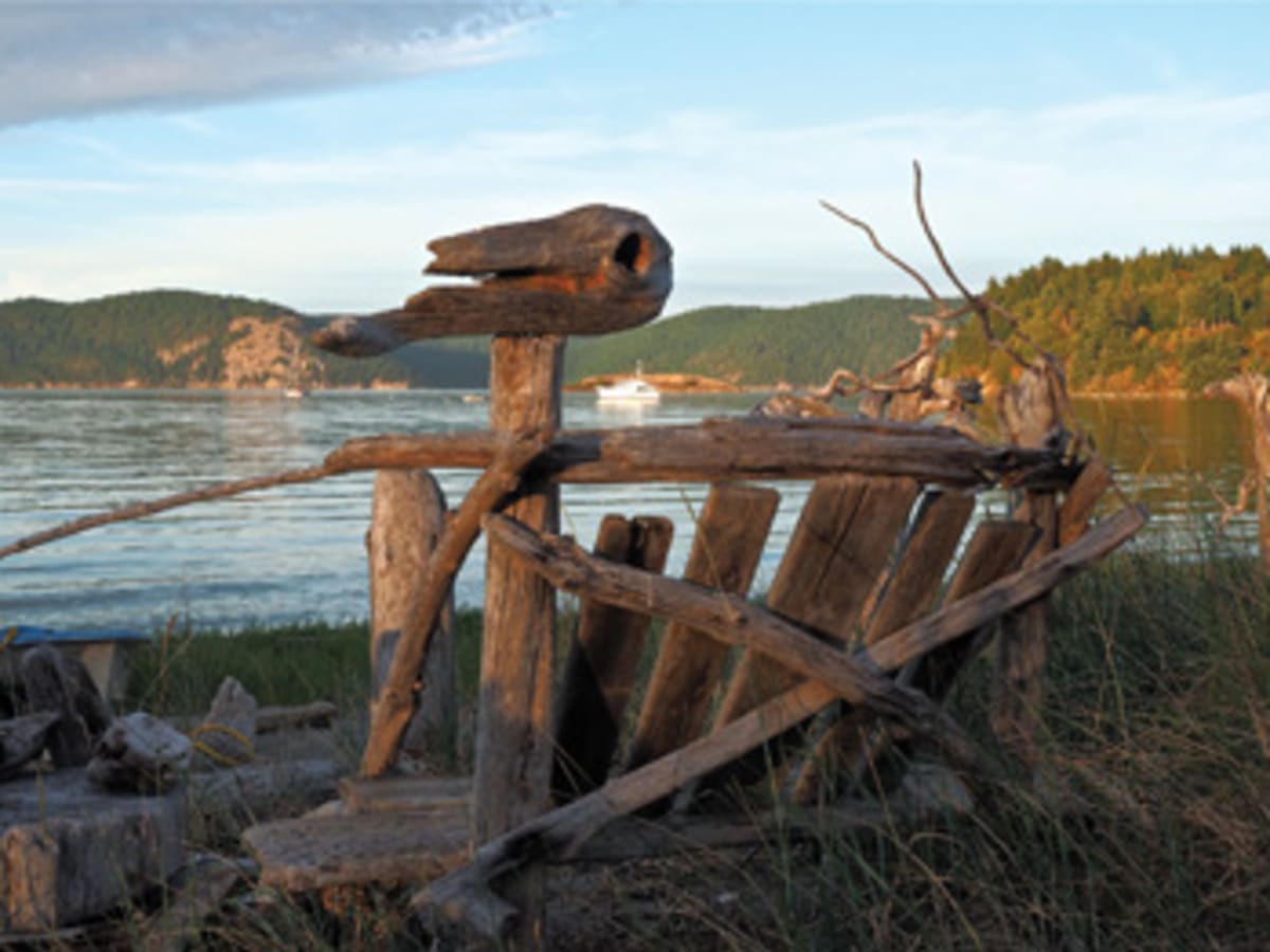 Driftwood fishing boat Driftwood Scandinavian moss Coastal scene of Driftwood lighthouse
