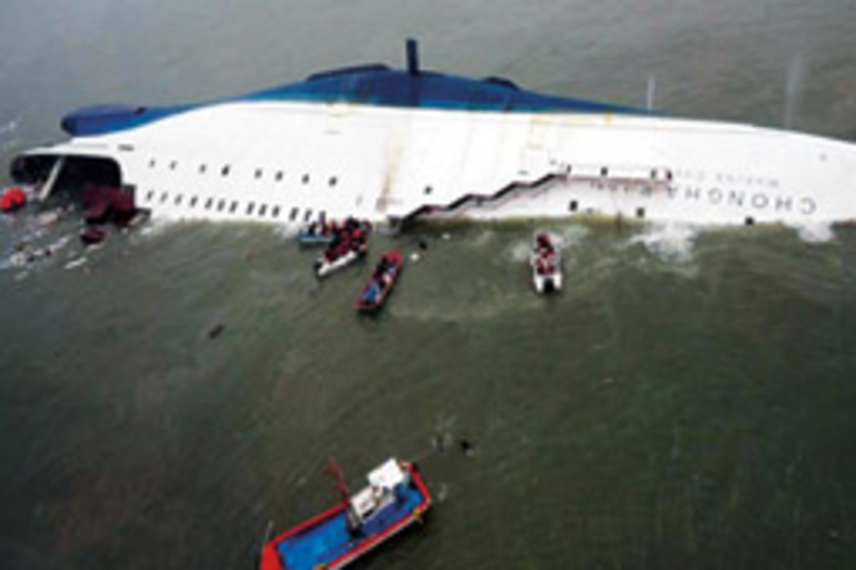 The sinking South Korean ferry Sewol