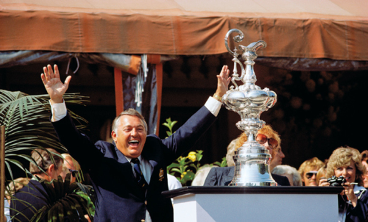 Alan Bond funded the Australian syndicate that won the America’s Cup in 1983, ending a 132-year U.S. winning streak.