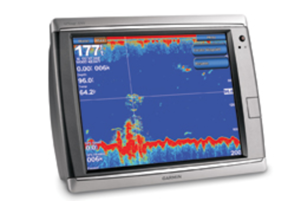 The touchscreen GPSMAP 7215 plotter comes preloaded with maps of the U.S. coast.