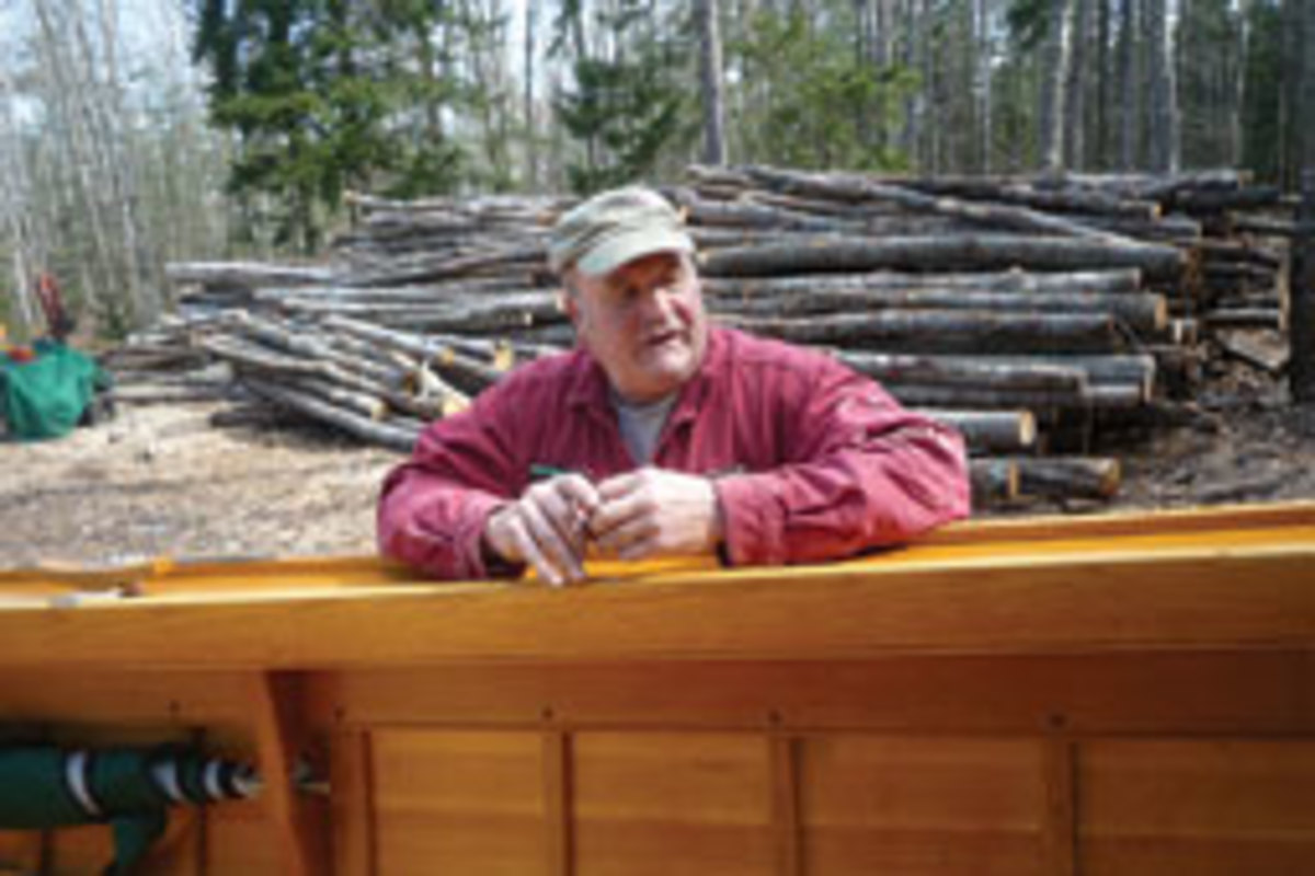 Dick Pulsifer has built the strip-planked 22-foot Pulsifer Hampton for more than 40 years.