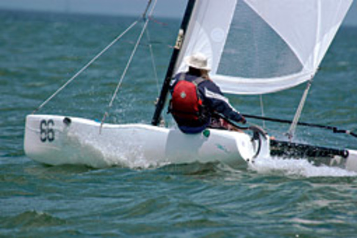 The national series event for the 13-foot Hobie Waves, like this one, will take place Jan. 17-18