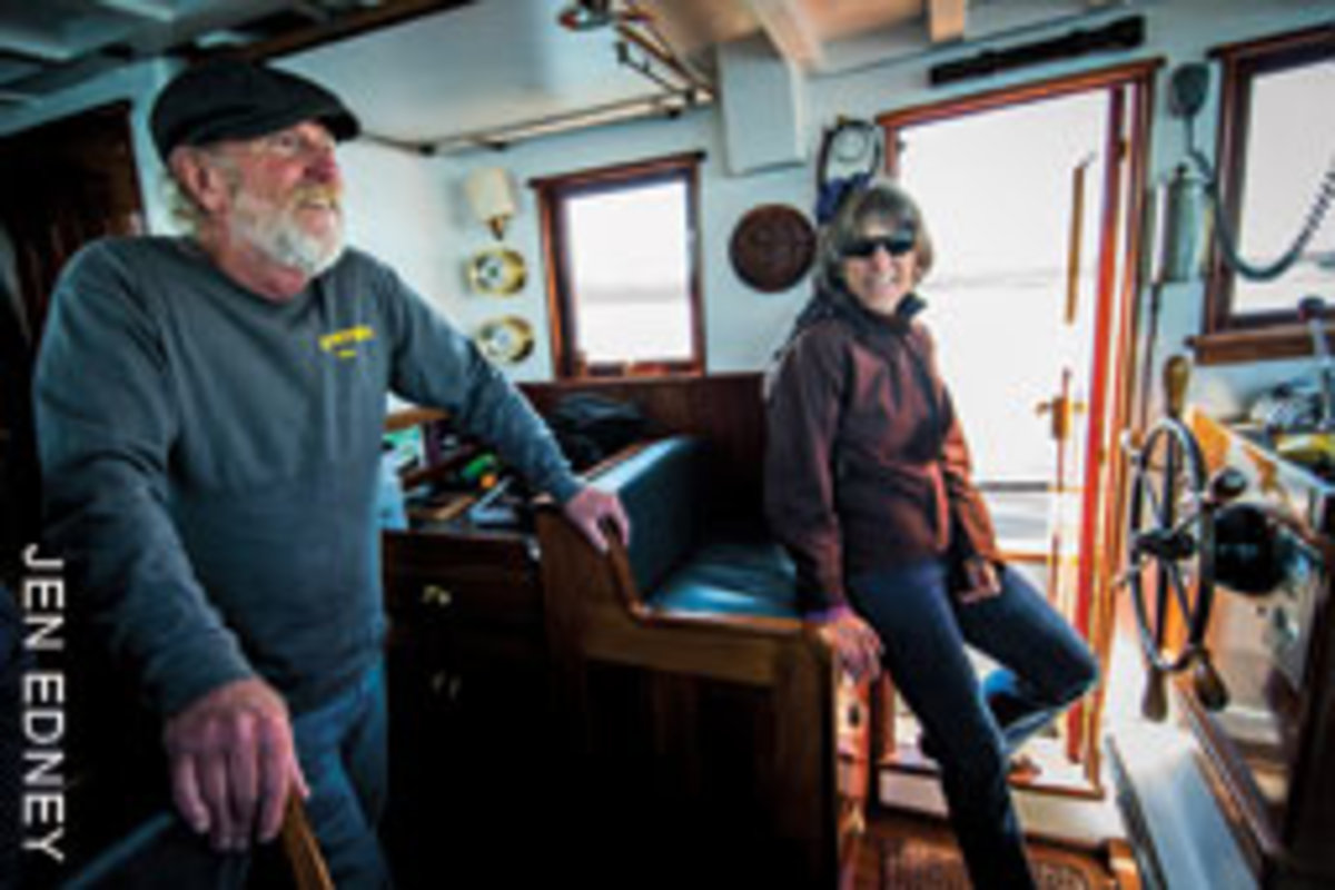 Chris and Kathy Grace have owned other boats, but Petrel was the ideal choice for cruising the changeable waters of the Pacific Northwest.