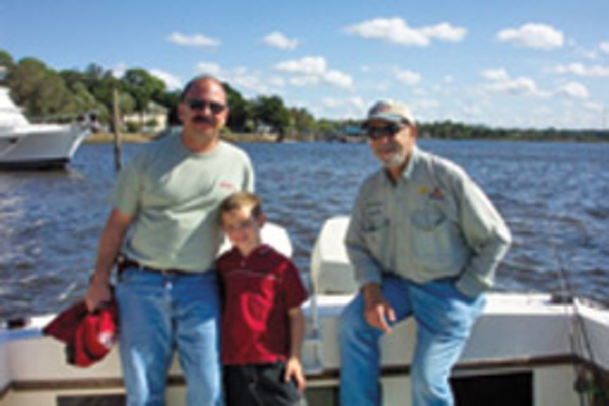 Theree generations (from left): Ron Berman, son Matt and father Mel.