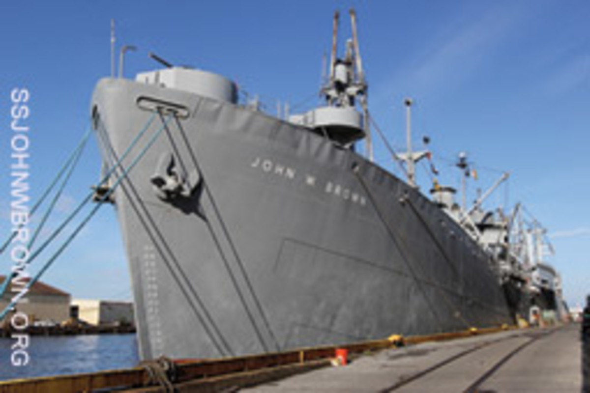 The John W. Brown is a museum ship and a memorial to those who served aboard her.