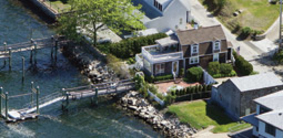 The home is on the Sakonnet River in Tiverton, R.I.