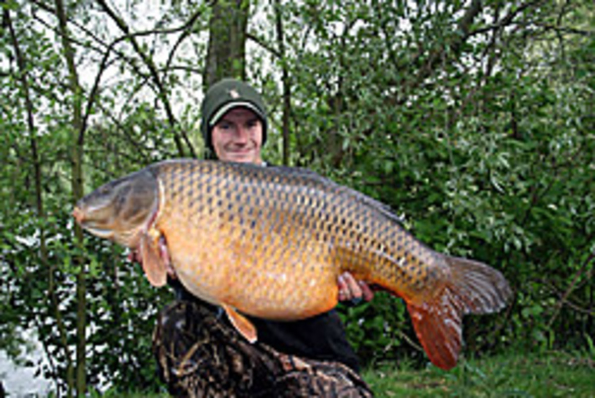 Matthew Ridley is one of the last anglers to catch and release the 64-pound carp.