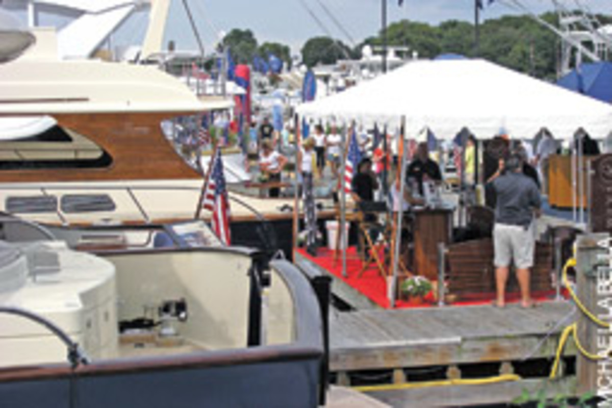 Sunny weather the first three days brought out the crowds at the Norwalk Boat Show & Waterfront Festival. Attendance dropped on the rainy final day of the show.