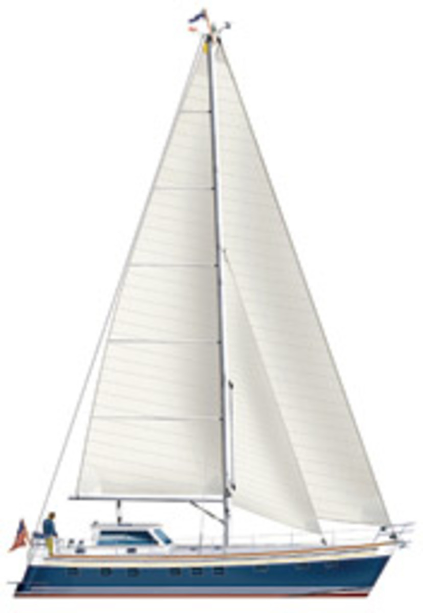 The Expedition 50 from Ted Hood Yachts is designed for speed under sail or power.