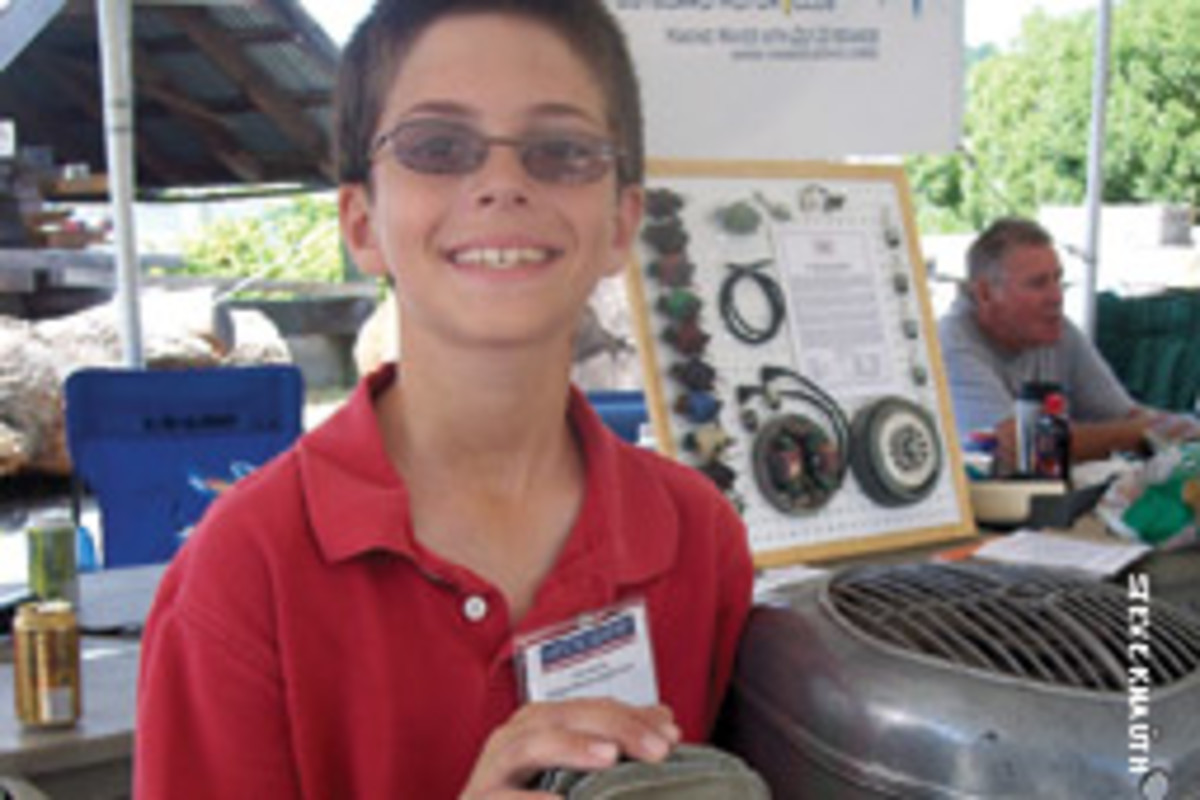 Harry Sesselberg won his first engine award at age six.