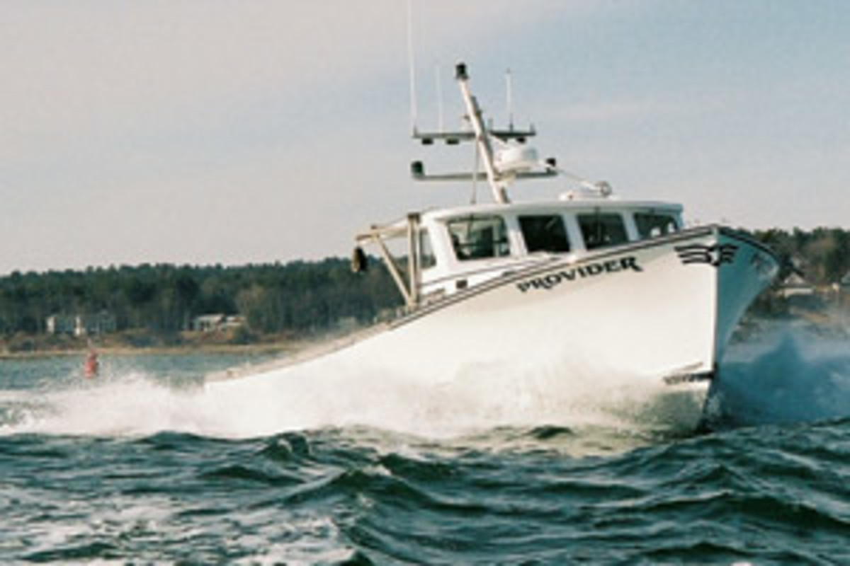 The Lowell 43 split pilothouse lobster boat, Provider.