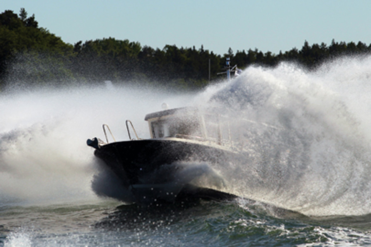 Finnish boats are known for their capabilities in rough water. They're designed and built to take a pounding.