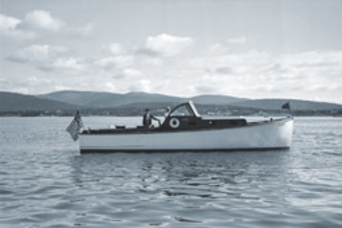 Rachel was a 32-foot Hinckley cruiser (here in 1937) owned by Dr. Fred C. Holden.