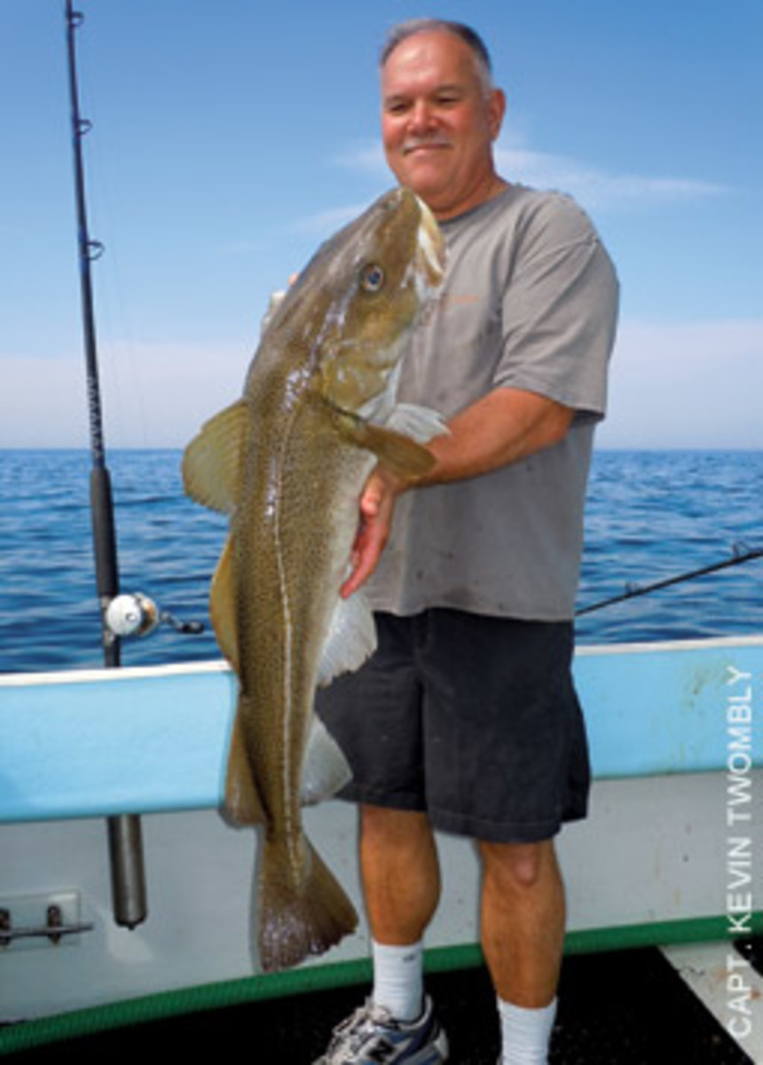 Stocky spring codfish are a staple of the May-June jigging on Gulf of Maine grounds.
