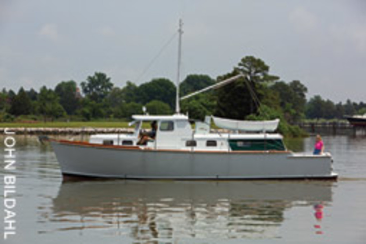Sweet and Low is a utilitarian cruiser that Ralph Wiley built as he transitioned out of sailboat racing.