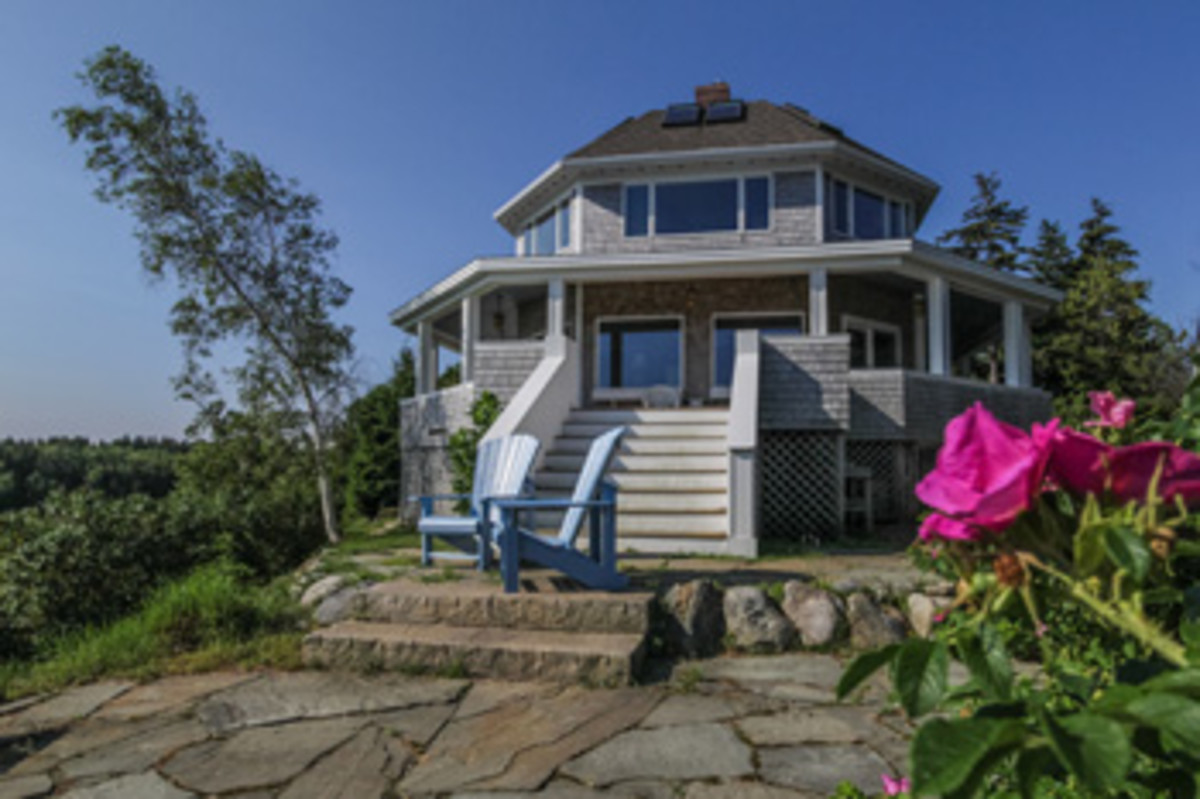 The shingle-style cottage on Bailey Island was built in 1900.