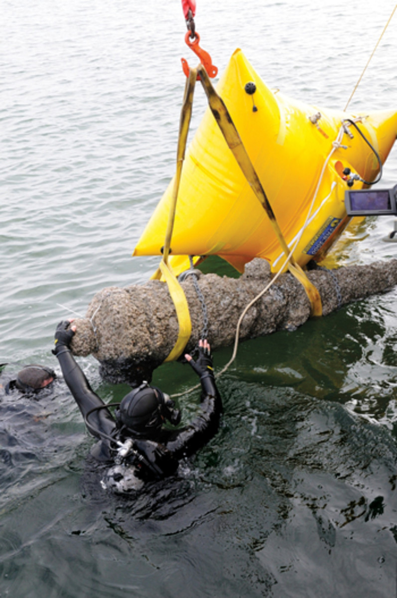 Hundreds of thousands of artifacts have been recovered, including cannons and anchors.