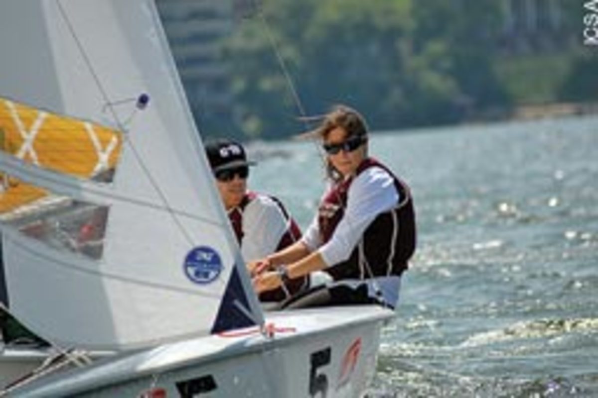 Sailing for ICSA/Gill national championship-winning Boston College were junior skipper Tyler Sinks and freshman Laura McKenna.