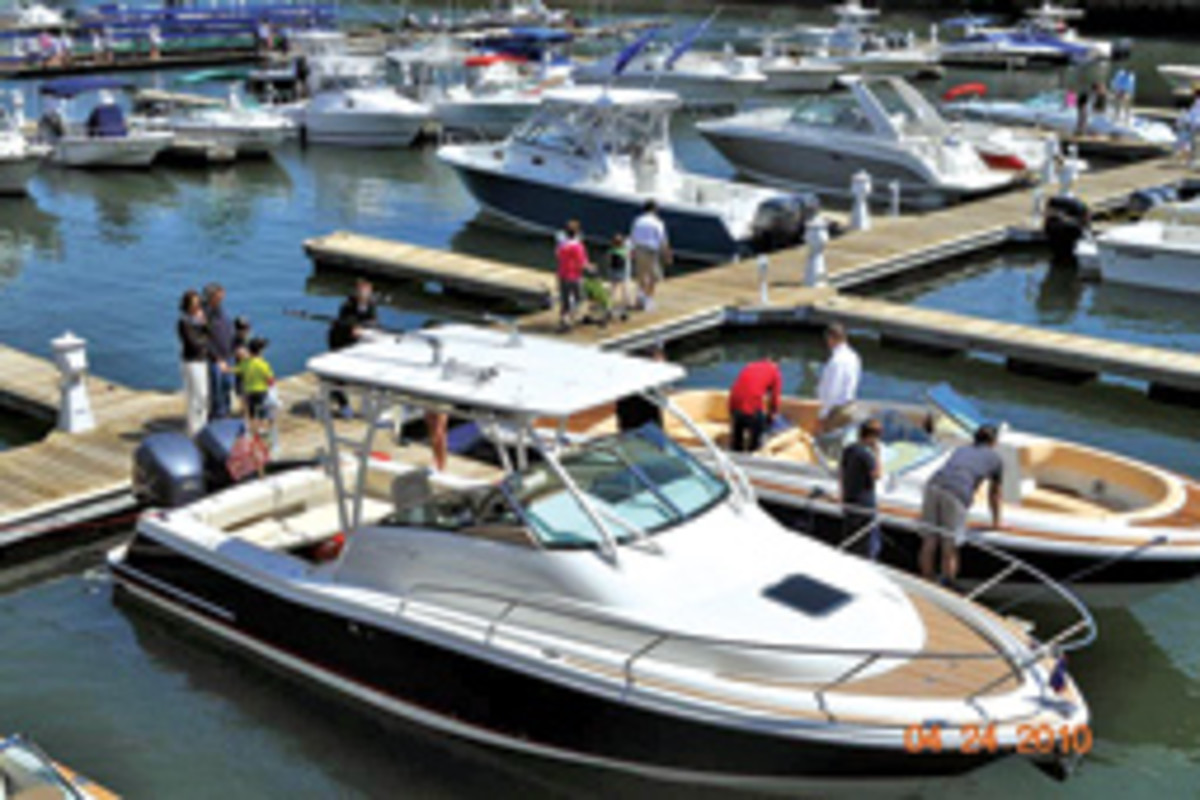 More than 80 new boats, ranging from 22 to 52 feet, will be displayed in April at the Greenwich In-Water Boat Show.