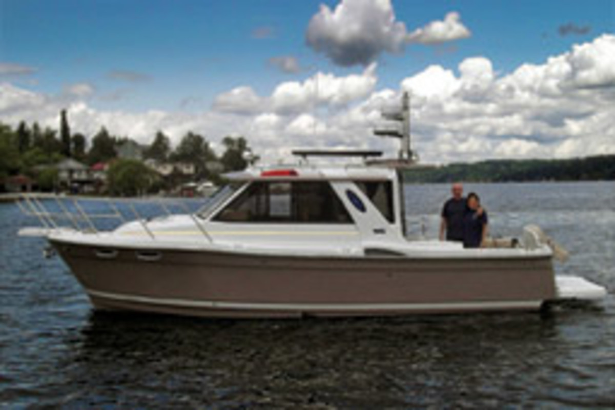 Dave and JoAnn Leibman's Cutwater 28 is their fifth boat.