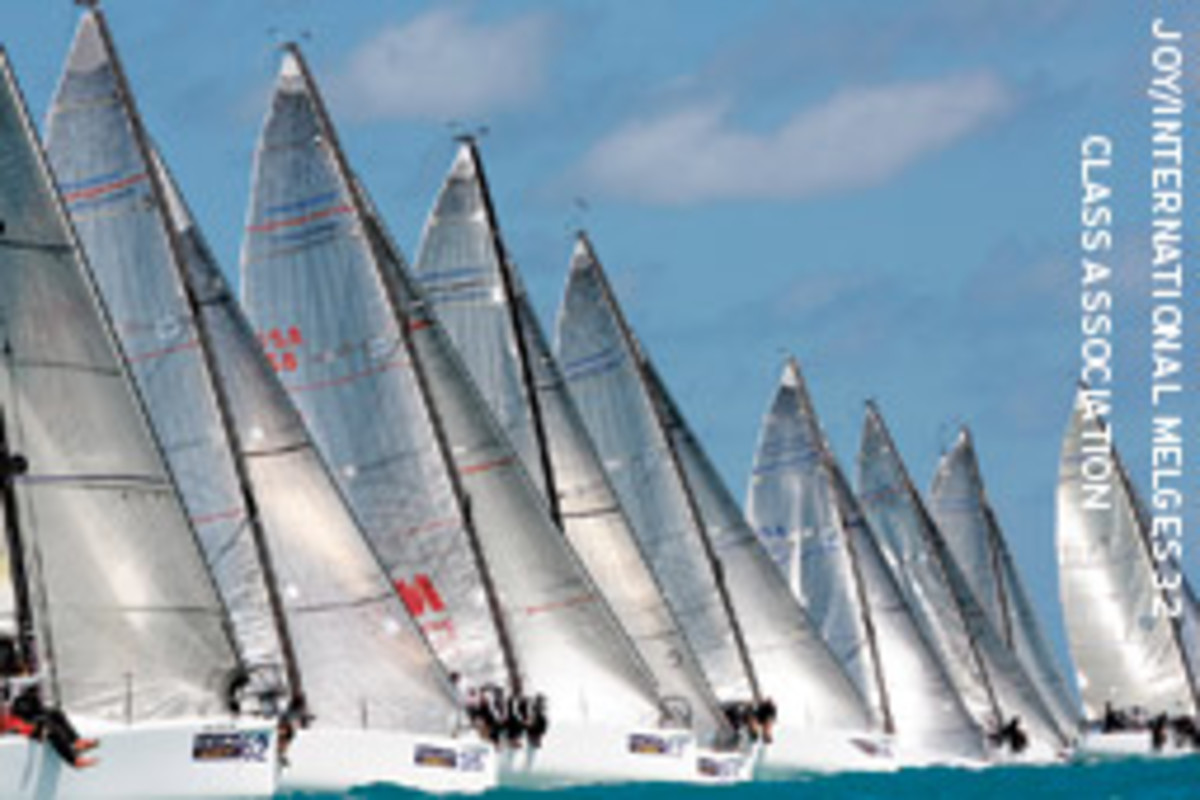 The final start of Melges 32 class at the 2009 Acura Miami Grand Prix