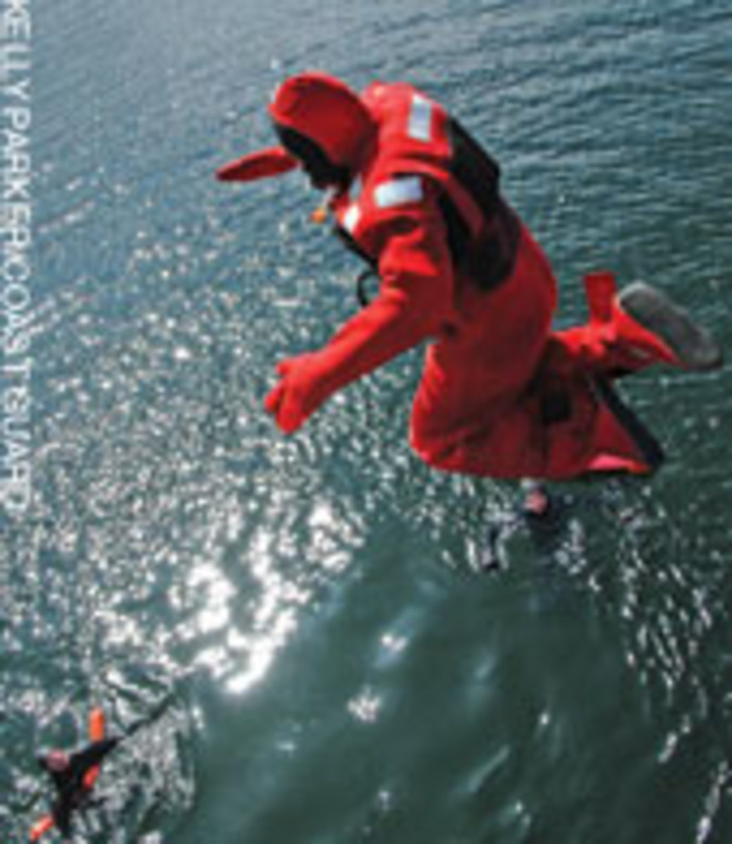 A survival suit can mean the difference between life and death in cold-water rescues.