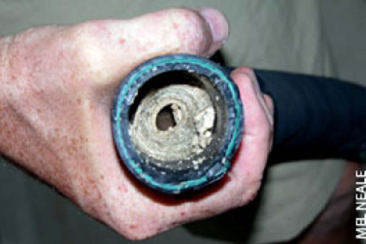 Calcium buildup is a problem that can occur in hoses.