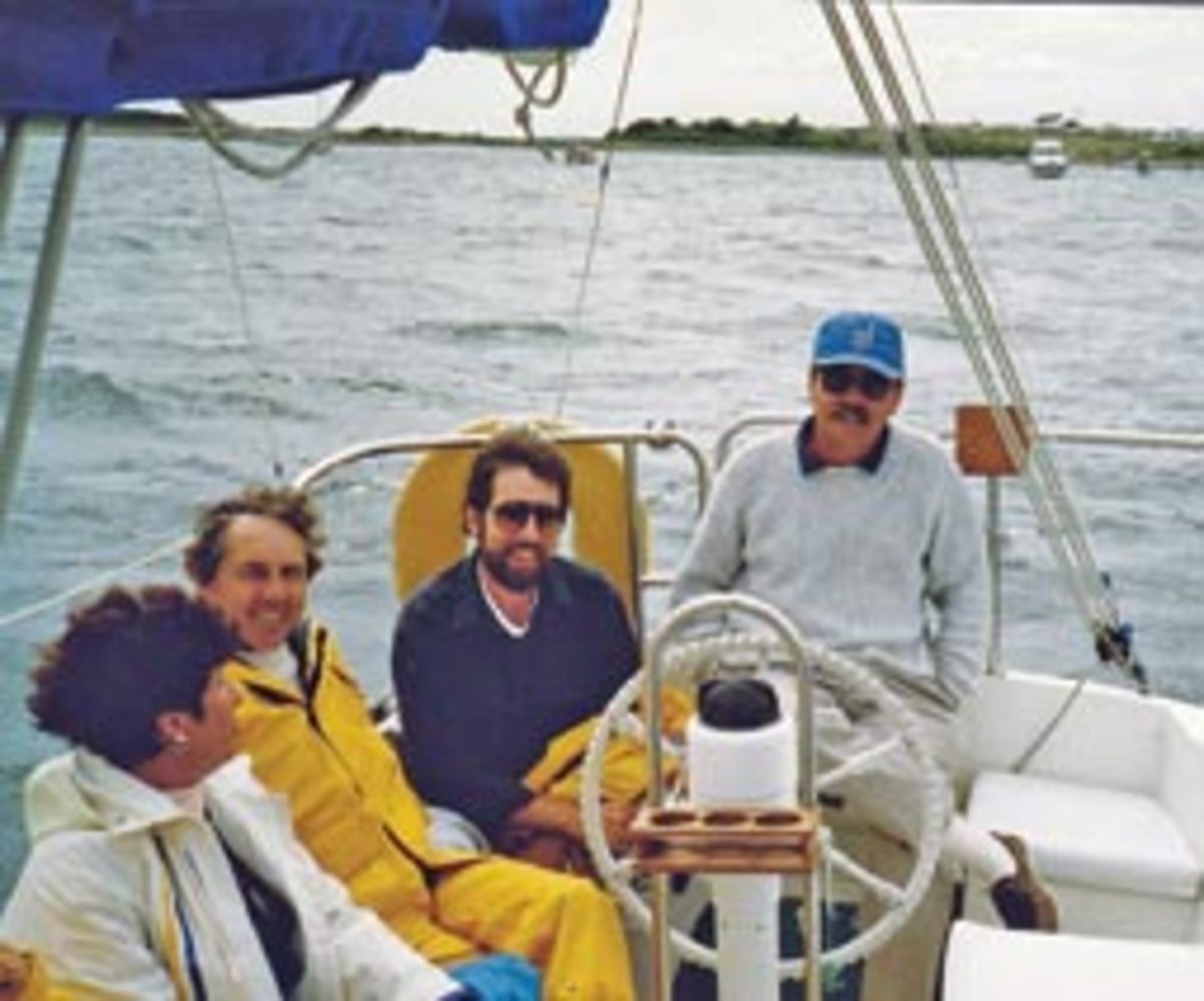 Ed Sherman (right) is one of those people who likes both power and sail, and he has cruised extensively.