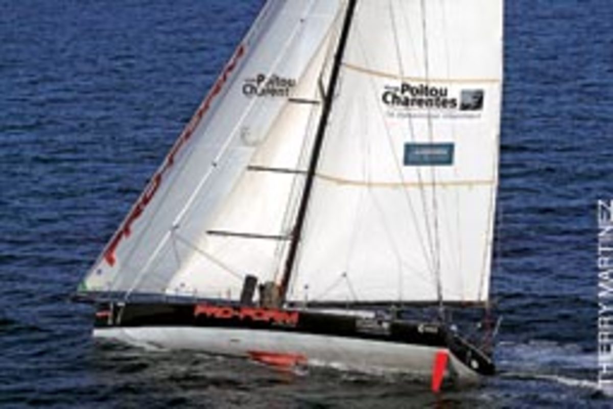 Van Liew's latest boat will sail in the ECO-60 class, desigend to encourage racers to 'recycle' older race boats. Van Liew's vessel was built in 1998 and was sailed in the 2004 Vendee Gobe by Marc Thiercelin.