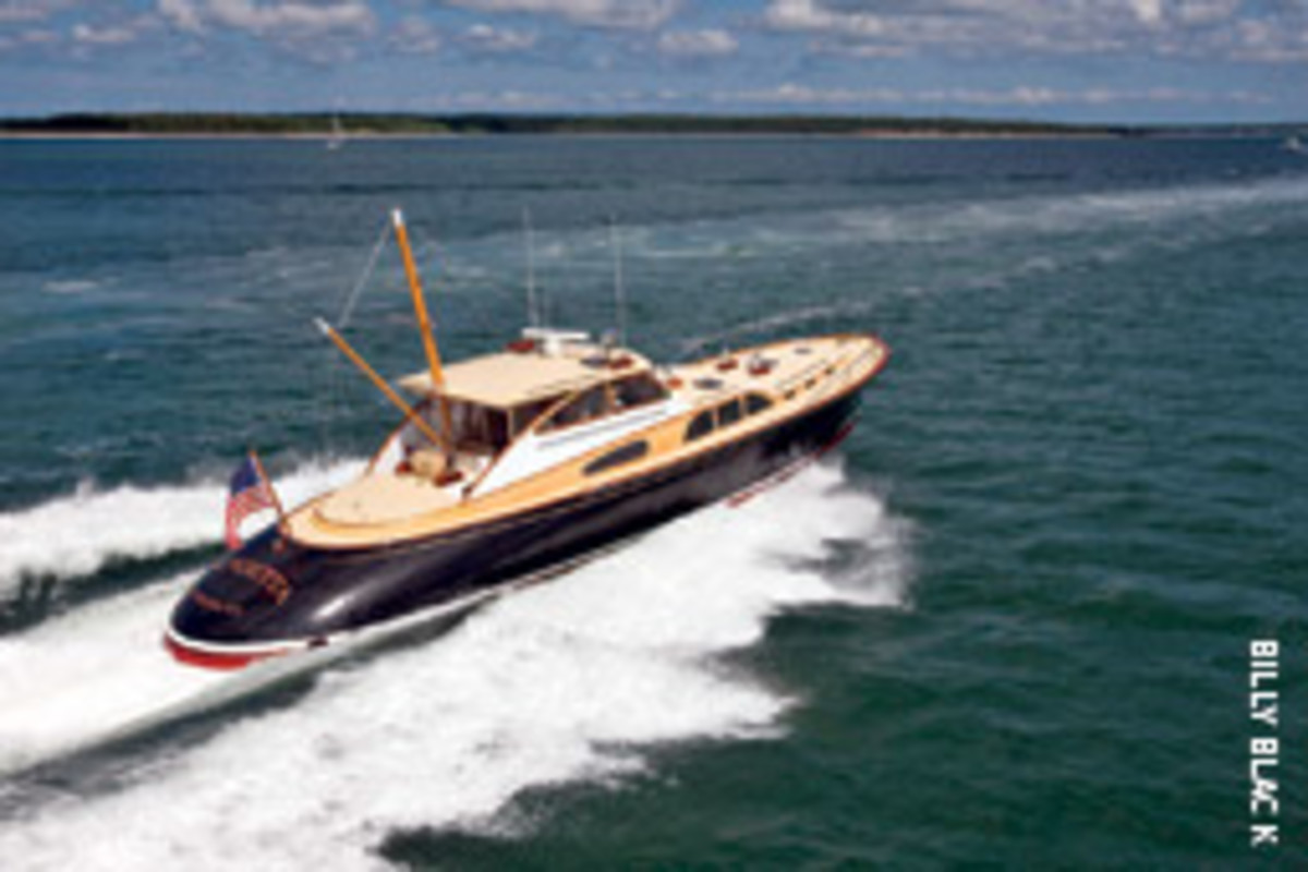 Billy Joel's 57-foot commuter yacht Vendttta was one of the yachts recently serviced by New England Bow Thruster.