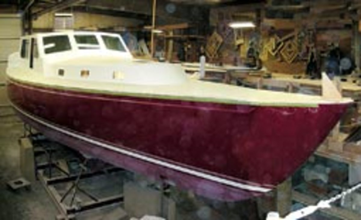Bitchin's Global 52 is under construction at Shannon Yachts in Bristol, R.I.